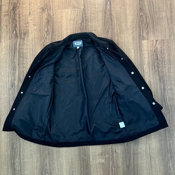 Neff Varsity Jacket App State Black Wool Sz S - Picture 4 of 11